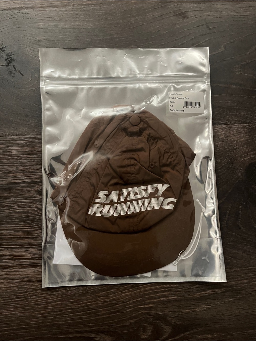 Satisfy Running Brown Men’s Running Cap